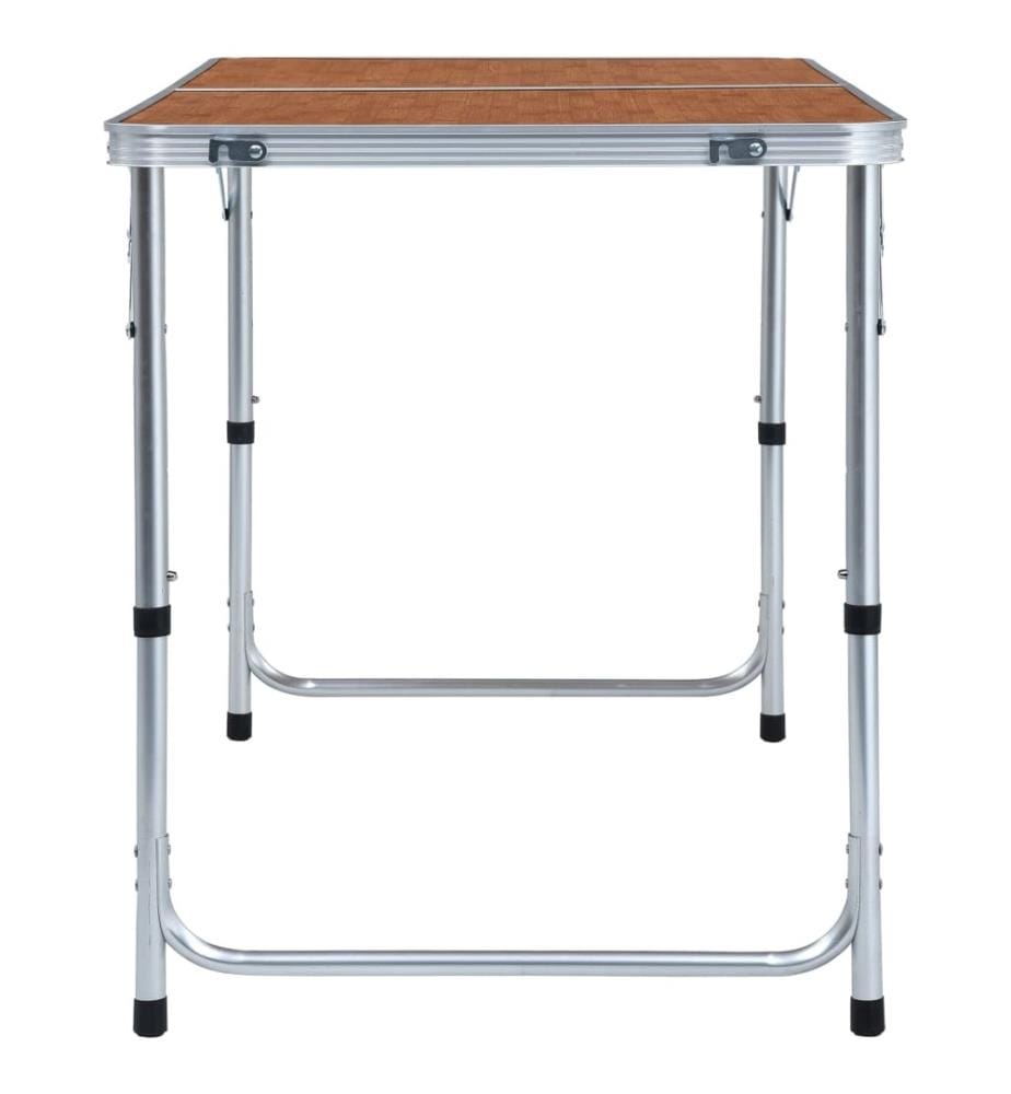 Klappbarer Campingtisch Aluminium 120 x 60 cm