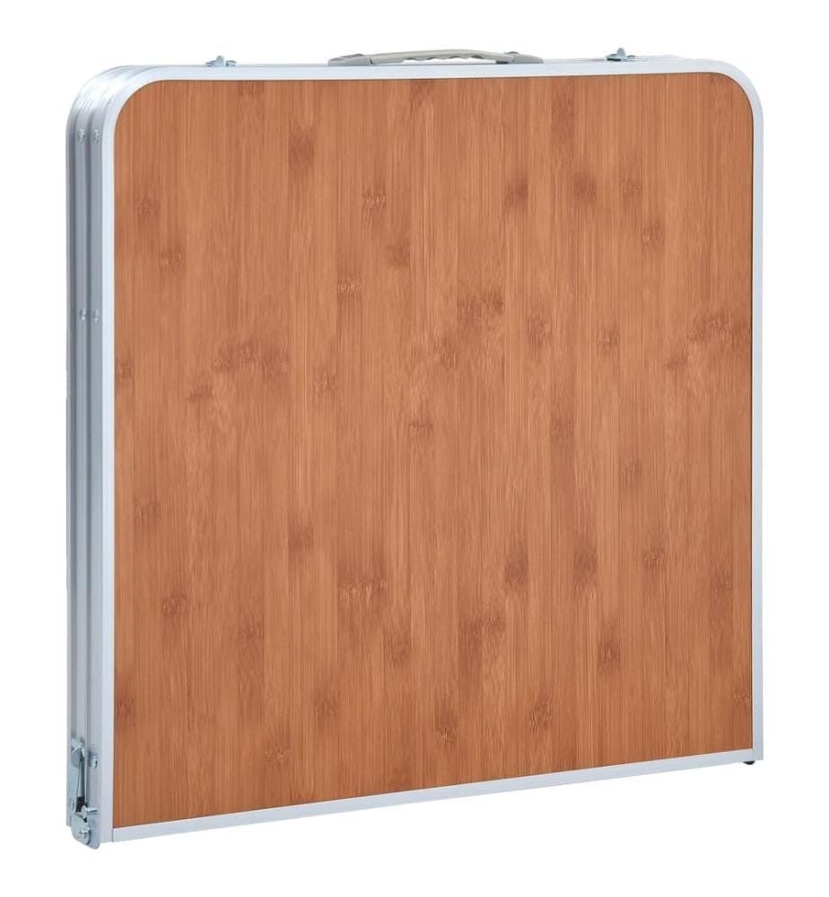 Klappbarer Campingtisch Aluminium 120 x 60 cm