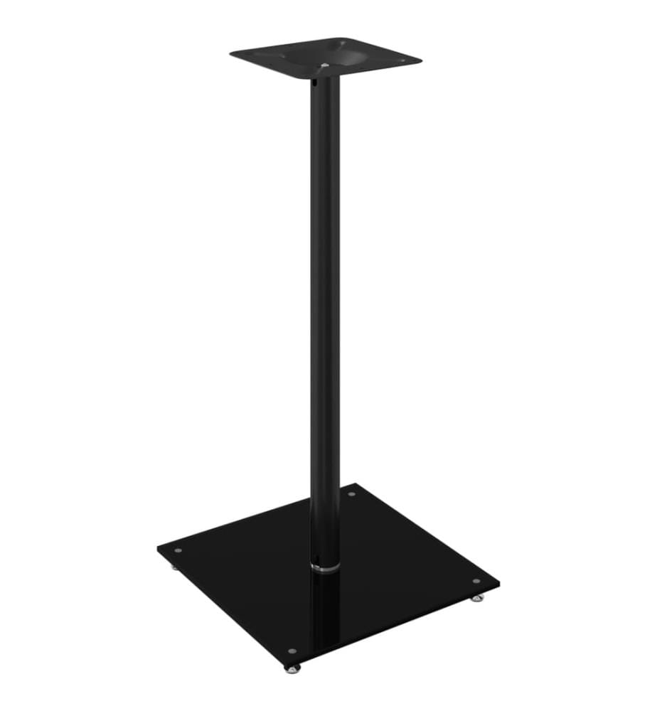 Lautsprecher-Ständer 2 Stk. Schwarz Hartglas 1 Säule