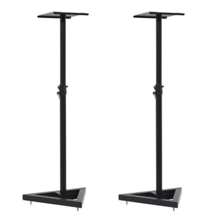 Supports de haut-parleur de moniteur de studio 2 pcs Noir Acier