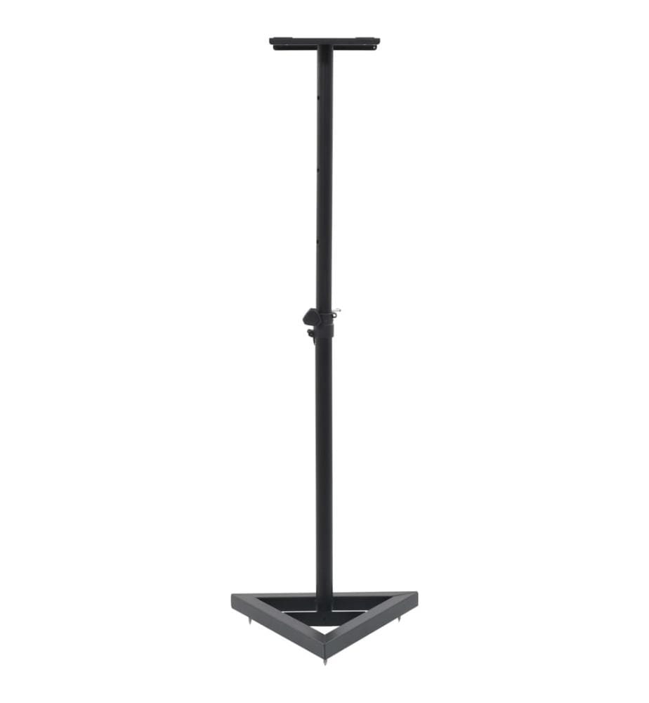 Supports de haut-parleur de moniteur de studio 2 pcs Noir Acier