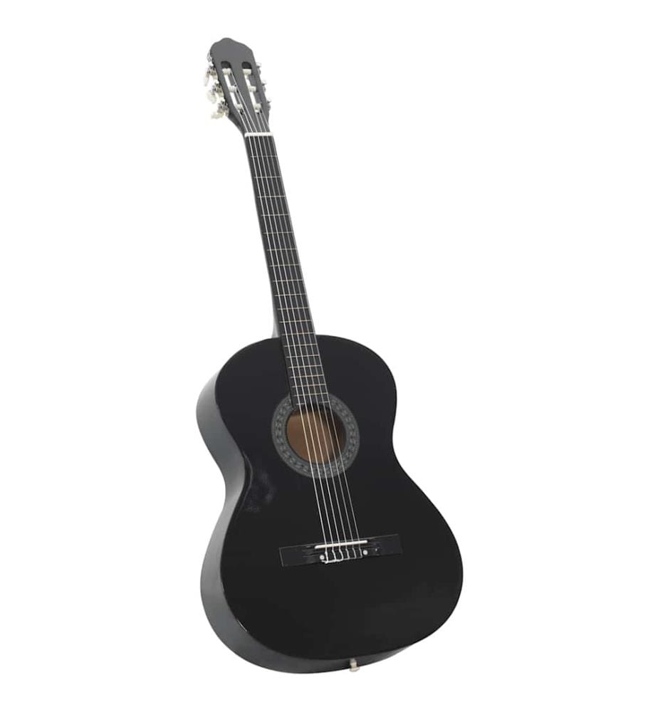 Jeu de guitare classique de débutant 12 pcs Noir 4/4 39"