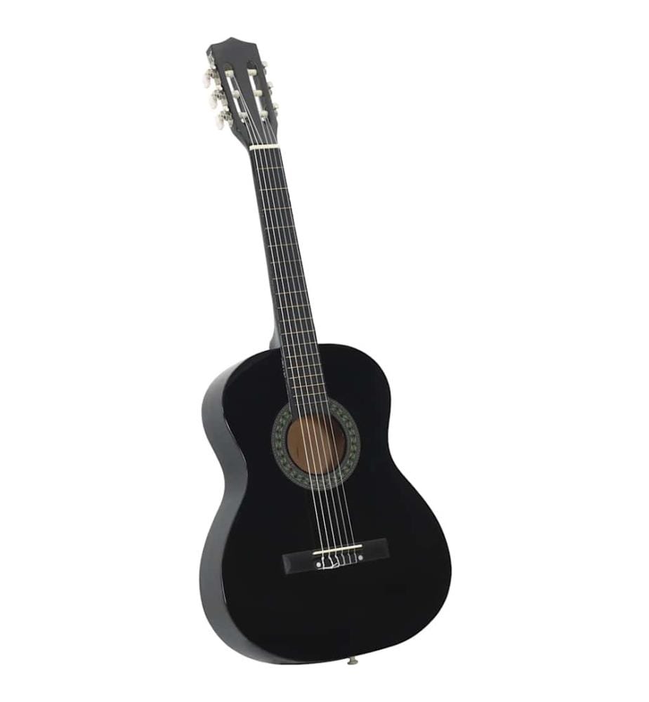 Jeu de guitare classique pour débutants 8 pcs noir 3/4 36"