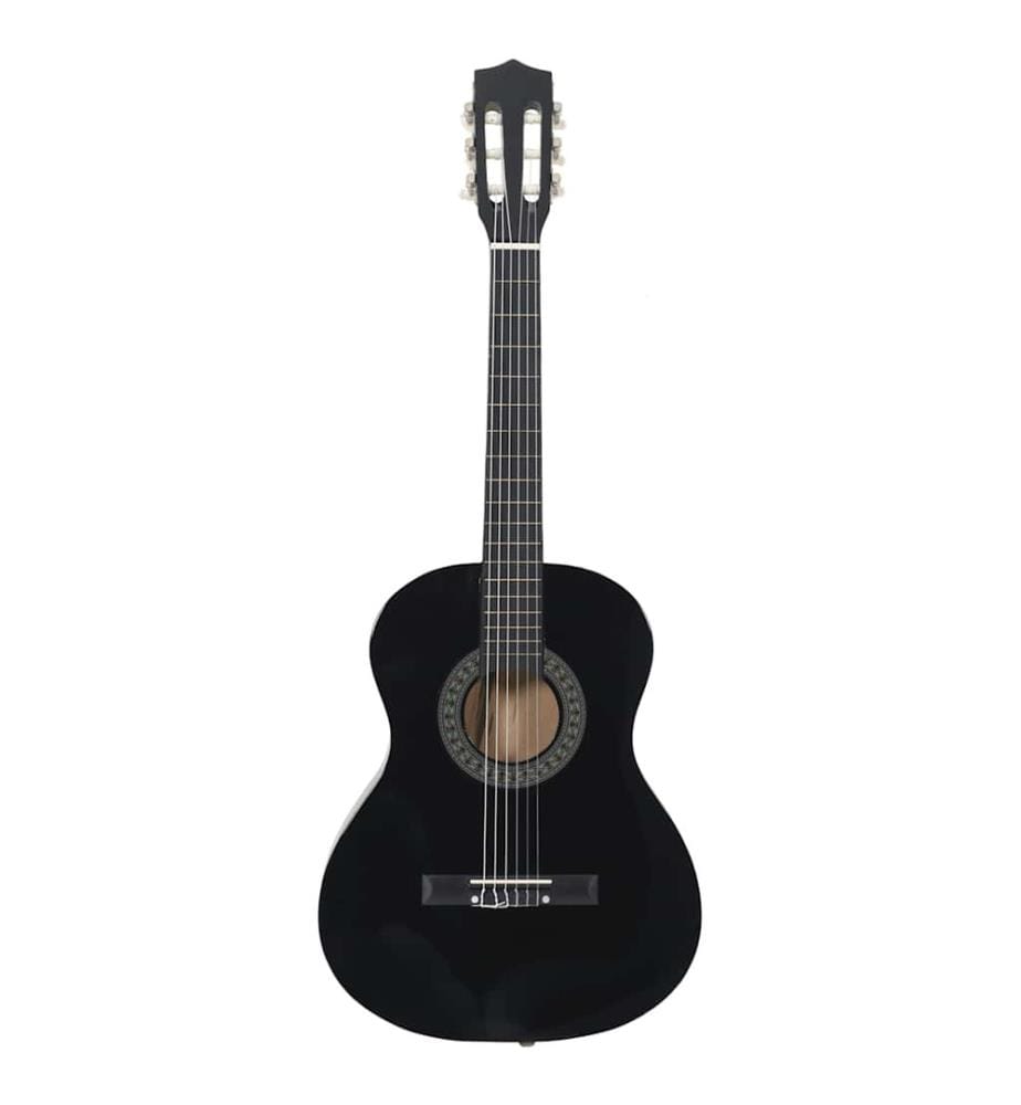 Jeu de guitare classique pour débutants 8 pcs noir 3/4 36"