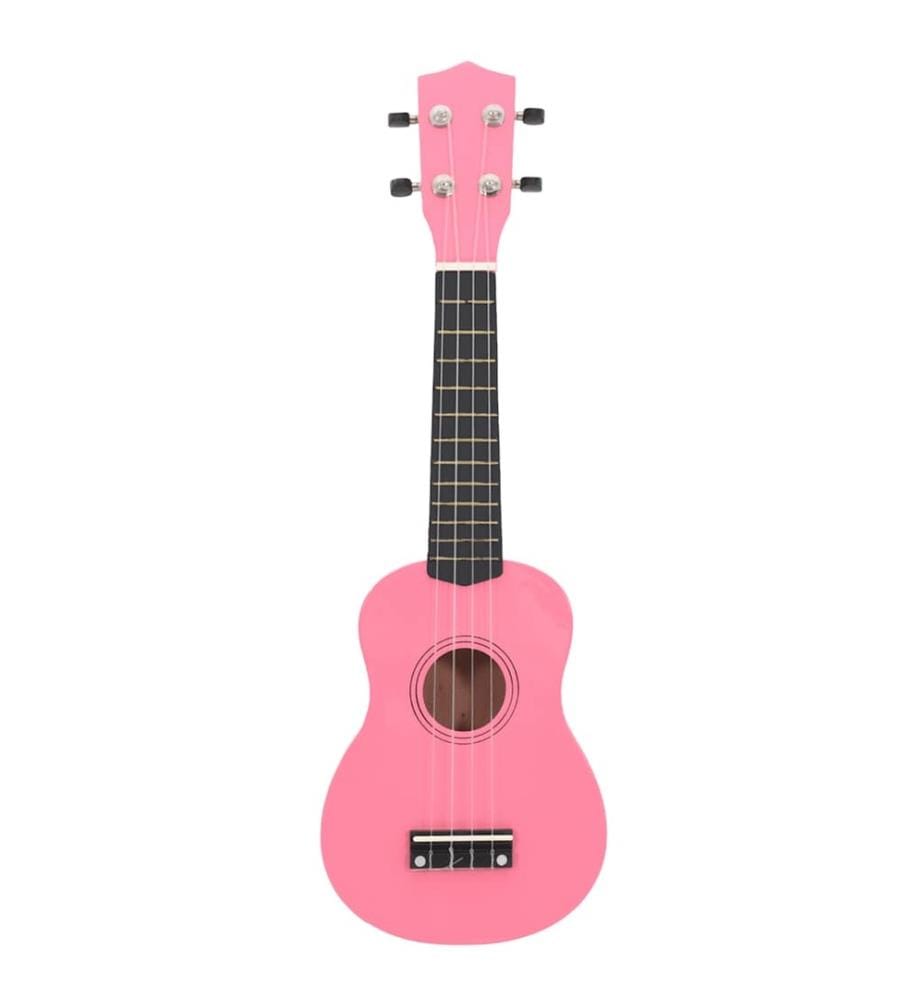 Sopran-Ukulele-Set mit Tasche für Kinder Rosa 21"