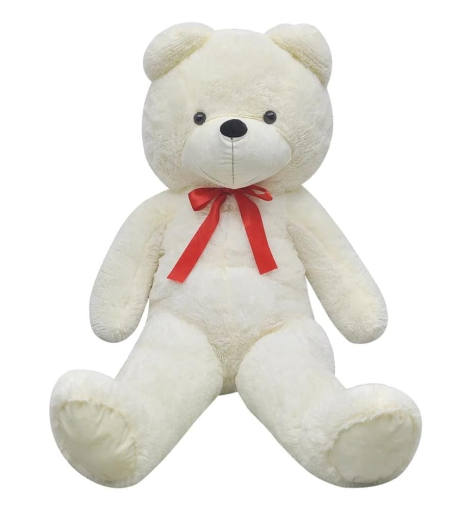 Weicher XXL-Plüsch-Teddybär Weiss 160 cm