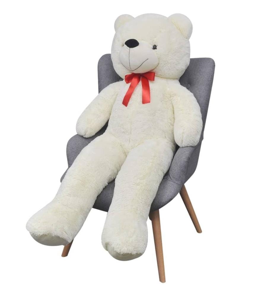Weicher XXL-Plüsch-Teddybär Weiss 160 cm