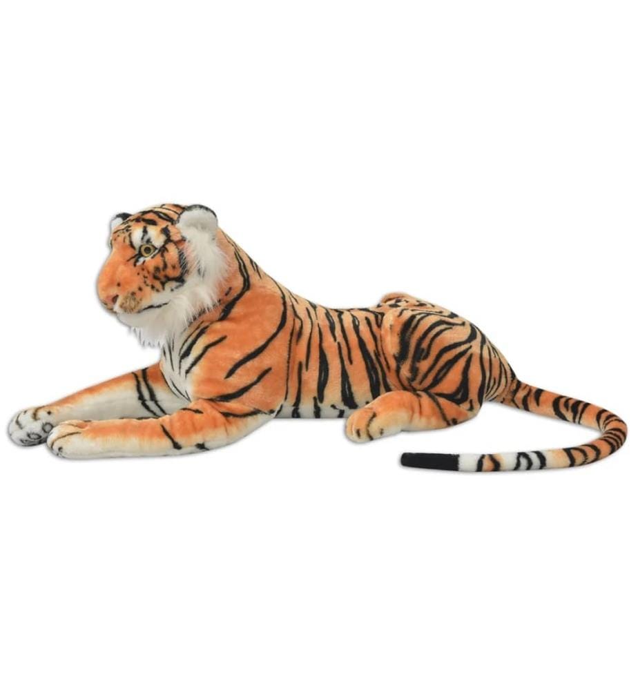 Tiger Kuscheltier Plüsch Braun XXL