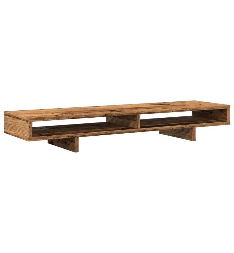 Monitorständer Altholz-Optik 100x27x15 cm Holzwerkstoff