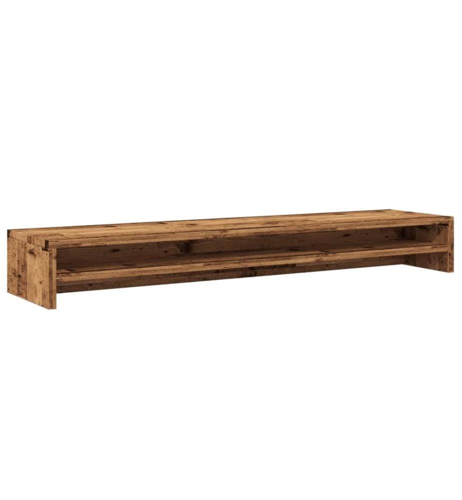 Monitorständer Altholz-Optik 100x24x13 cm Holzwerkstoff