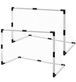 Set de mini-but de football poteau et filet enfants 2pcs 91,5x48x61 cm