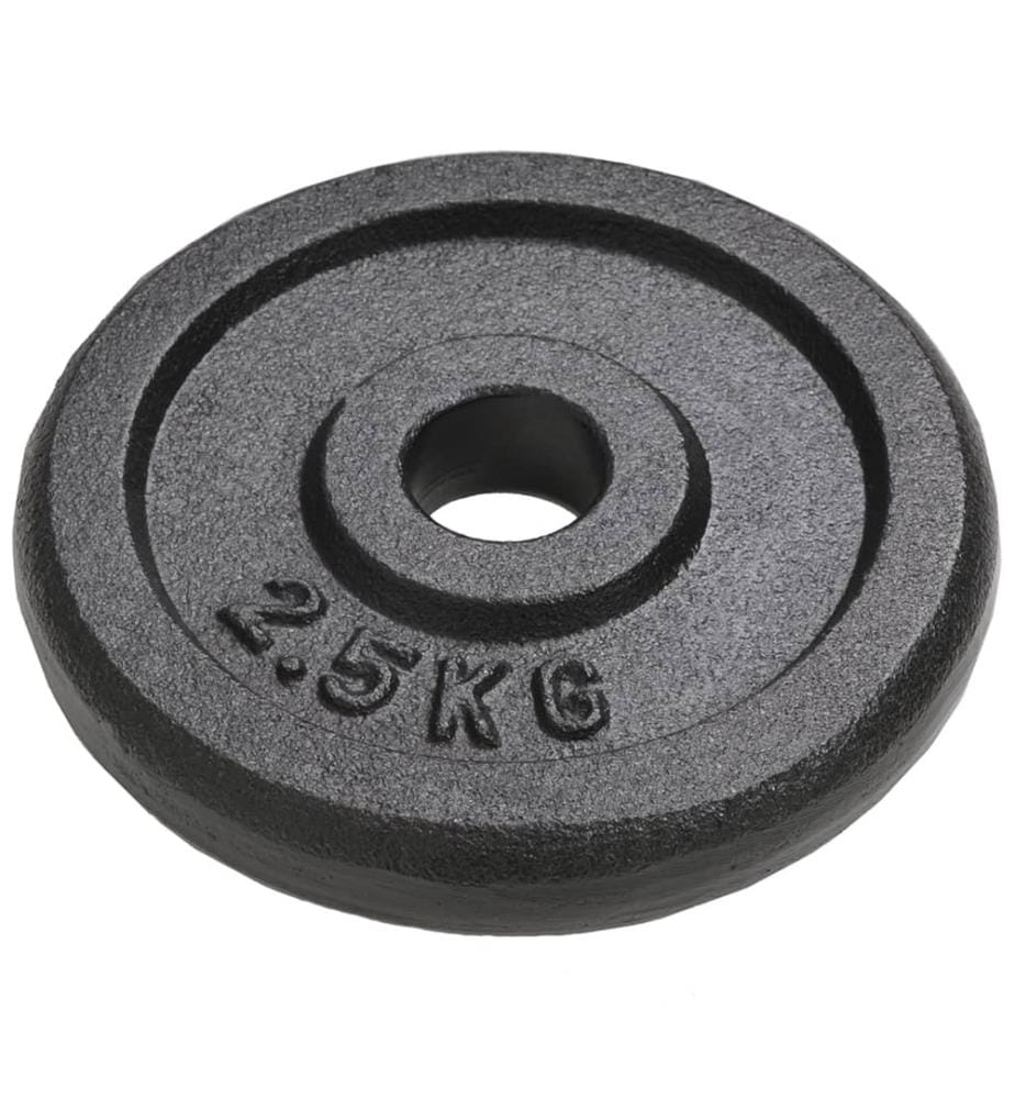 Hantelscheiben 8 Stk. 8x2,5 kg Gusseisen