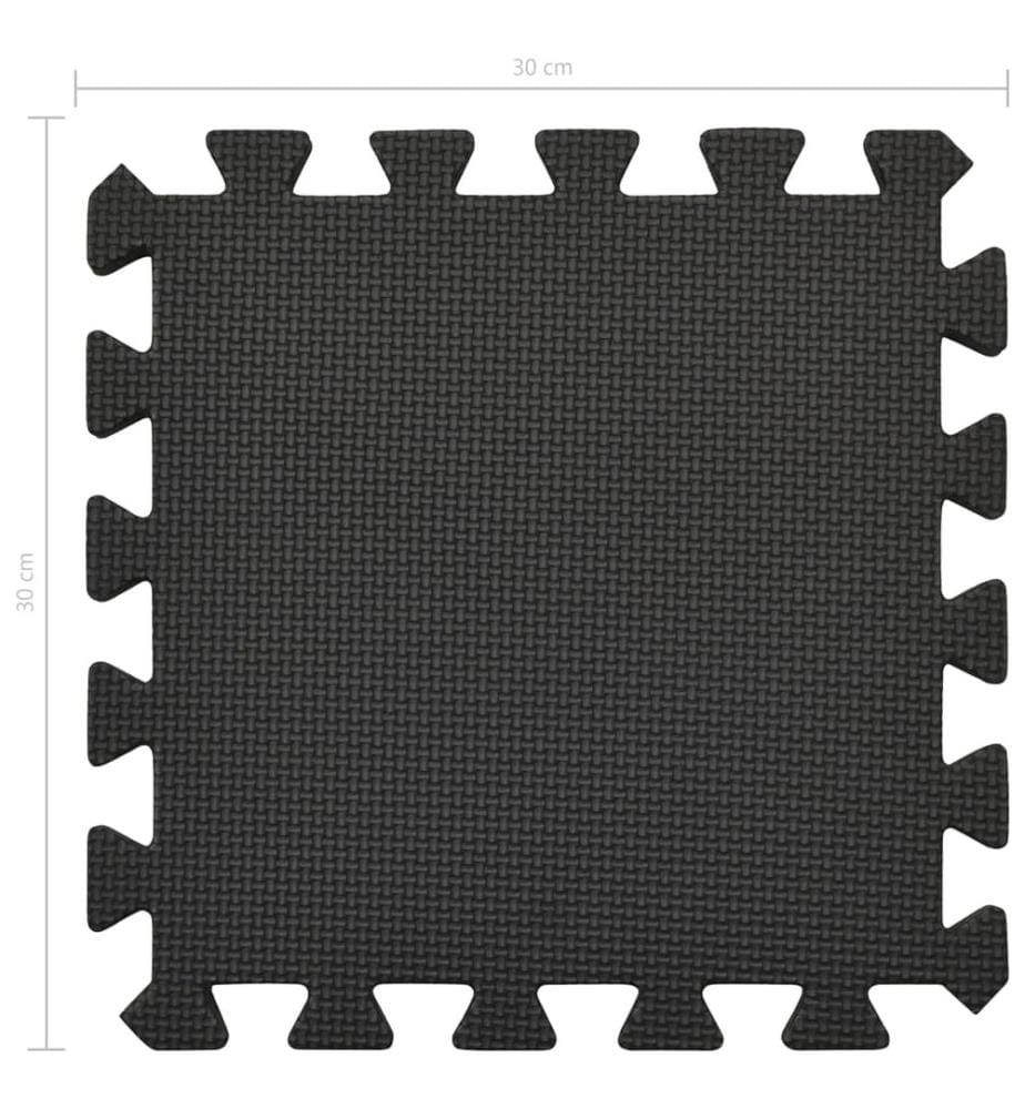 Tapis de sol 54 pcs 4,86? Mousse EVA Noir