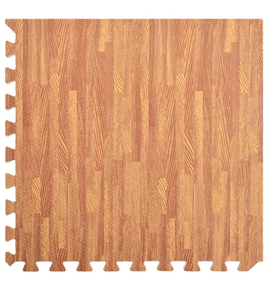 Tapis de sol 12 pcs Grain de bois 4,32? Mousse EVA