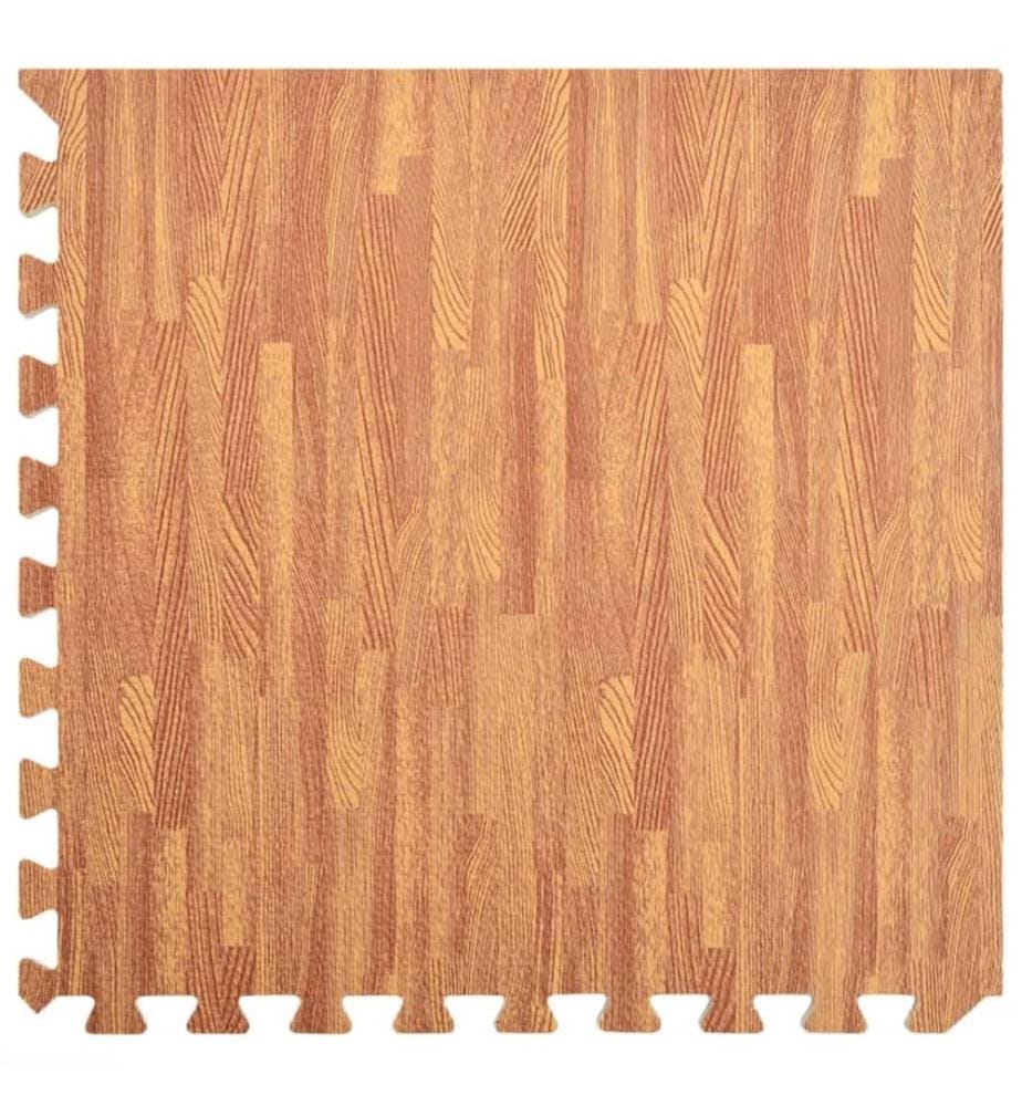 Tapis de sol 24 pcs Grain de bois 8,64? Mousse EVA