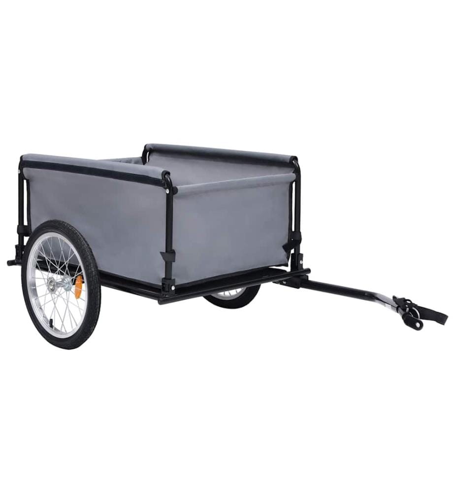 Fahrradanhänger Schwarz und Blau 65 kg