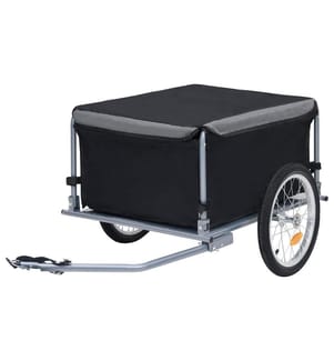 Remorque de vélo noir et gris 65 kg