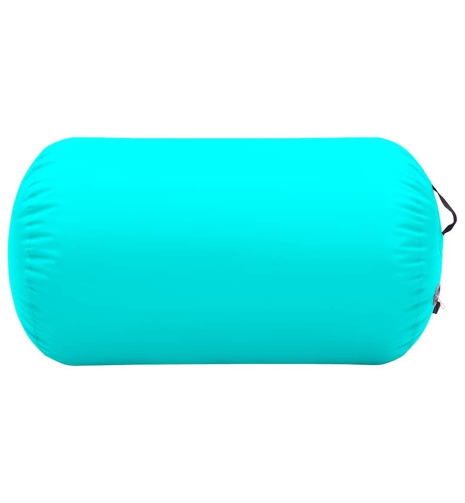 Aufblasbare Gymnastik-Rolle mit Pumpe 100x60 cm PVC Grün