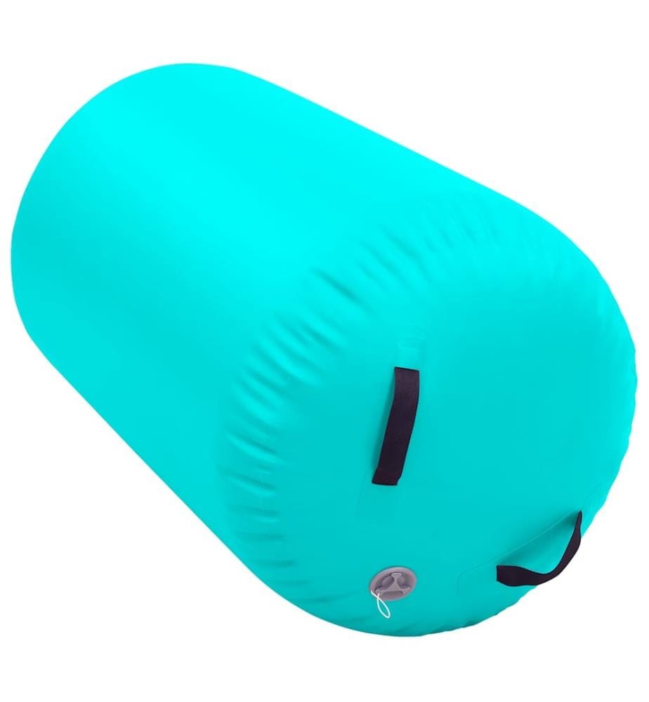 Aufblasbare Gymnastik-Rolle mit Pumpe 100x60 cm PVC Grün