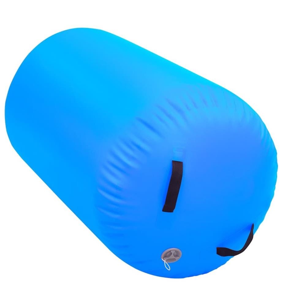 Aufblasbare Gymnastik-Rolle mit Pumpe 100x60 cm PVC Blau