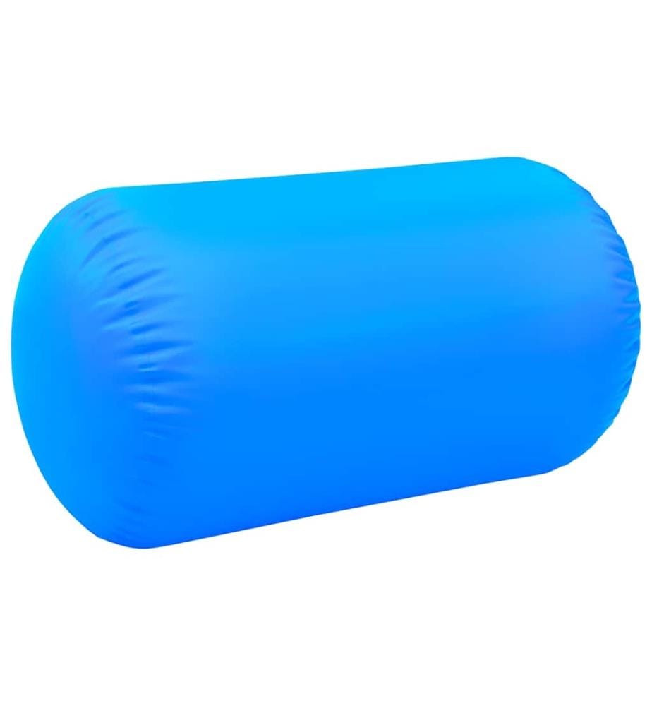 Aufblasbare Gymnastik-Rolle mit Pumpe 100x60 cm PVC Blau