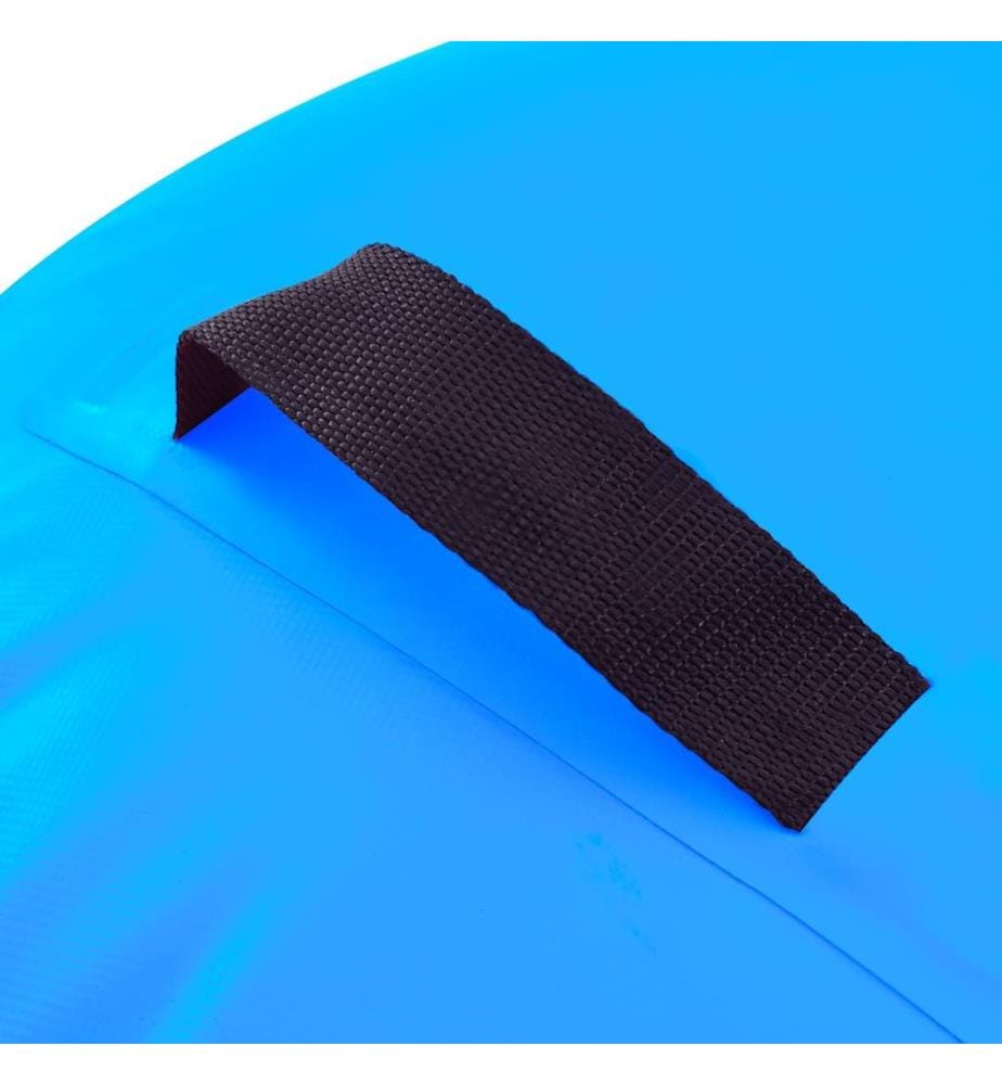 Aufblasbare Gymnastik-Rolle mit Pumpe 100x60 cm PVC Blau