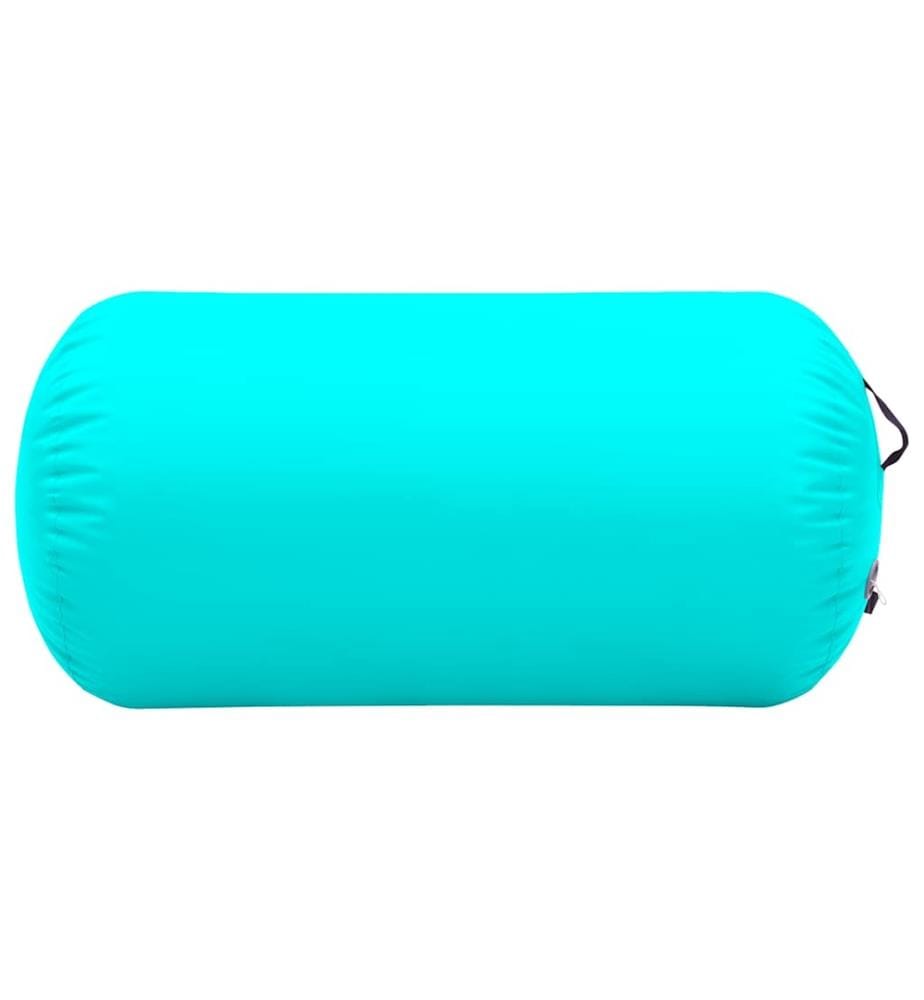Aufblasbare Gymnastik-Rolle mit Pumpe 120x90 cm PVC Grün