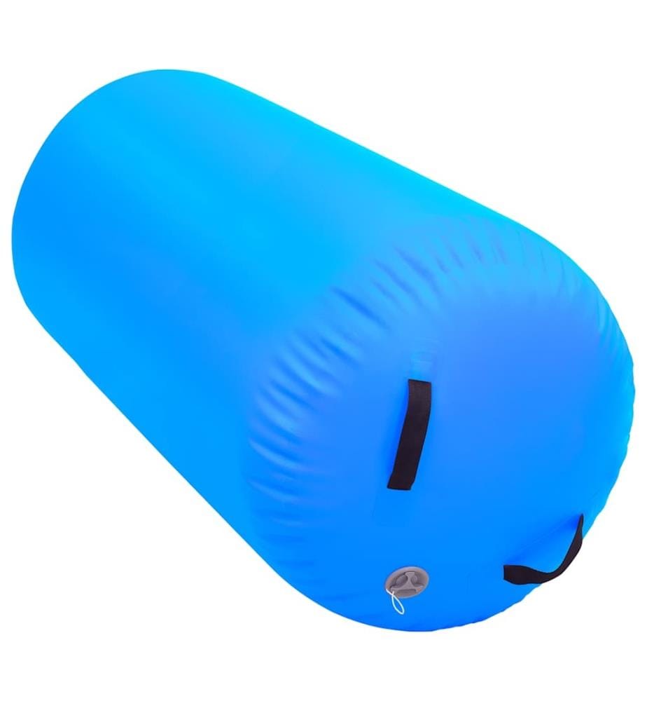 Aufblasbare Gymnastik-Rolle mit Pumpe 120x90 cm PVC Blau