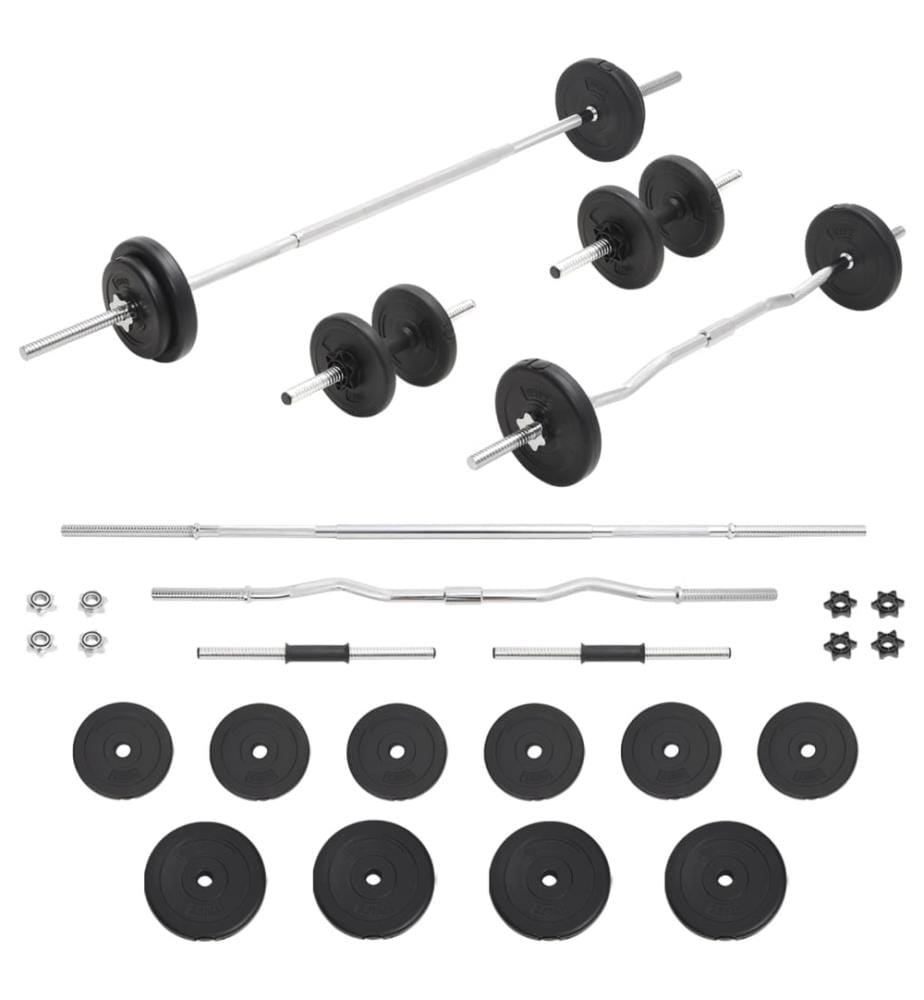 Langhantel- und Kurzhantel-Set 30 kg