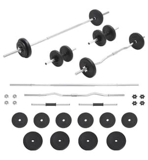 Ensemble d'haltères et de barres 30 kg