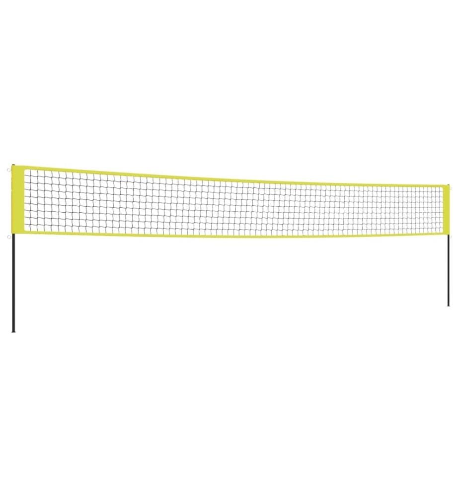 Filet de volley-ball jaune et noir 823x244 cm PE tissu