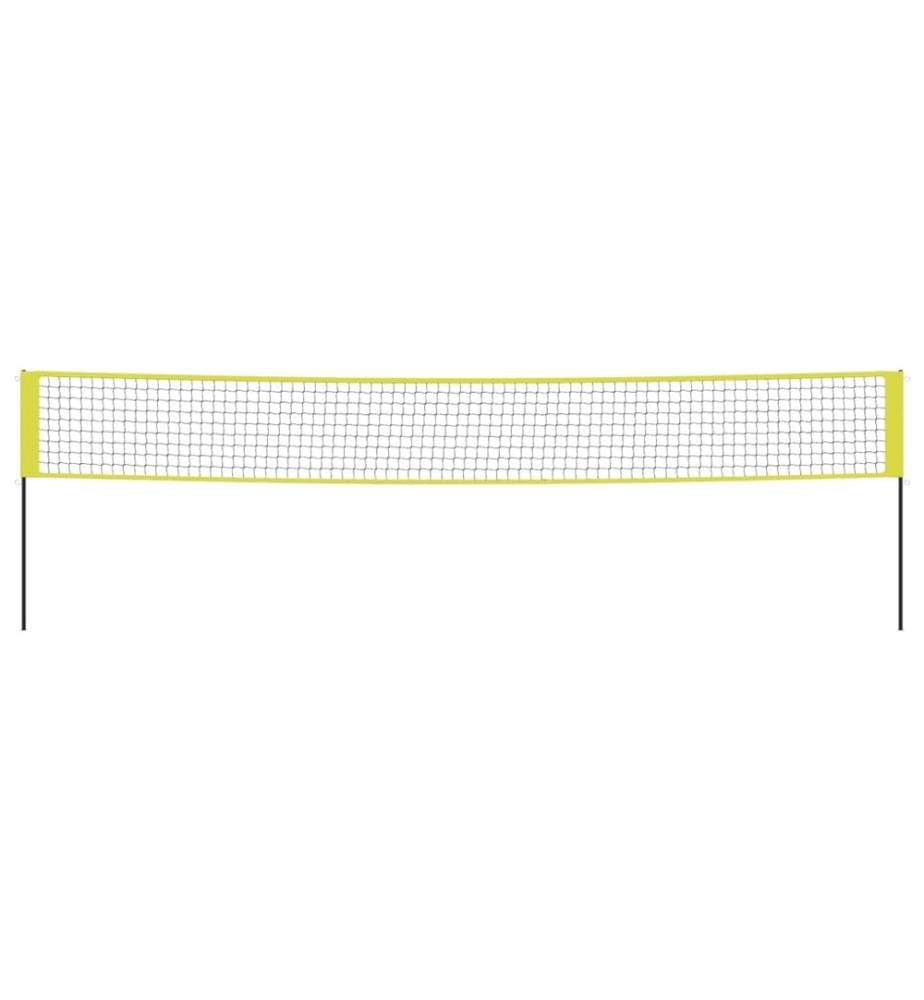 Filet de volley-ball jaune et noir 823x244 cm PE tissu