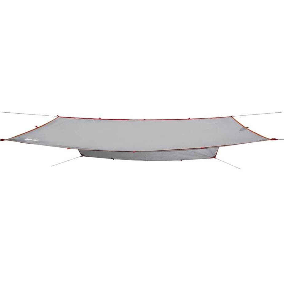 Bâche de camping gris et orange 300x294 cm imperméable