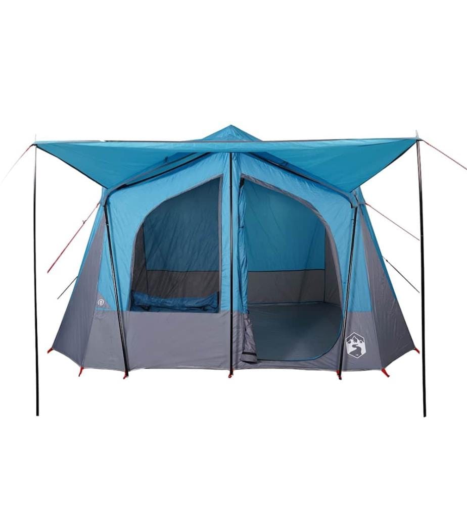 Campingzelt 5 Personen Blau Wasserdicht