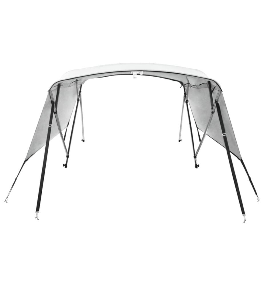 Toit bimini à 4 arceaux parois latérales 243x(185-198)x137 cm