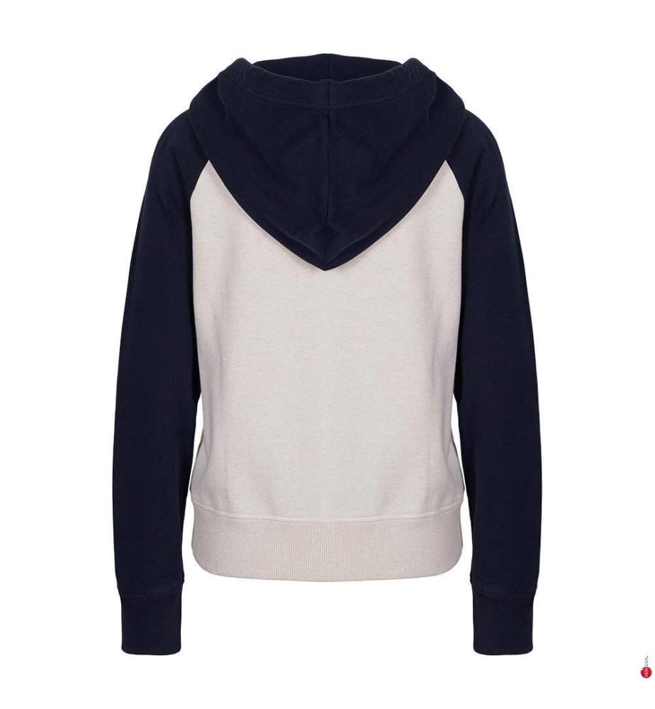 Zip Up Jacket - Rich Navy Light Oat Marl