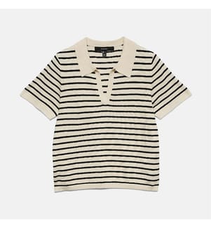 Poloshirt Silje - Birch & Black