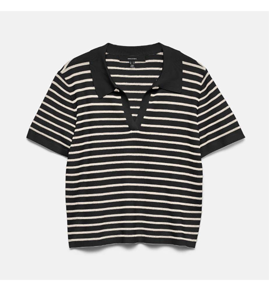 Poloshirt Silje - Black & Birch
