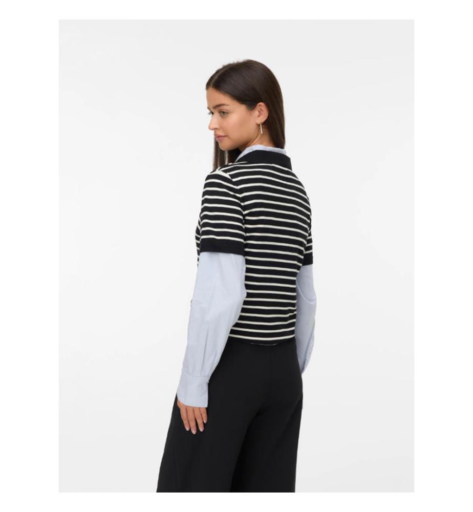 Poloshirt Silje - Black & Birch