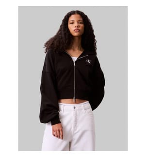 Zip-up hoodie - Black