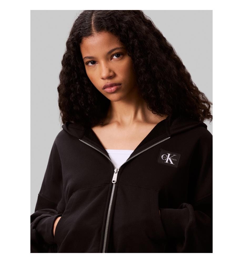 Zip-up hoodie - Black