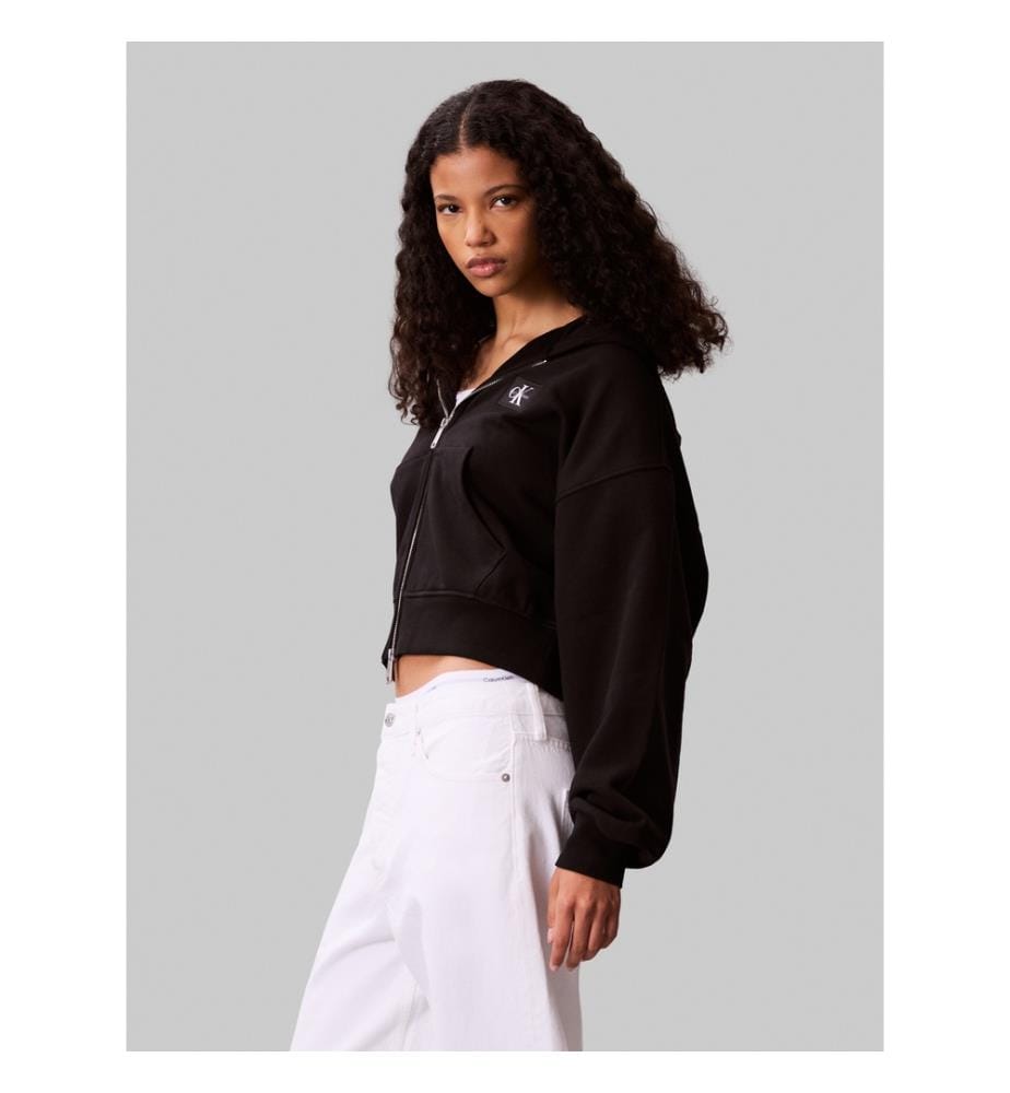 Zip-up hoodie - Black