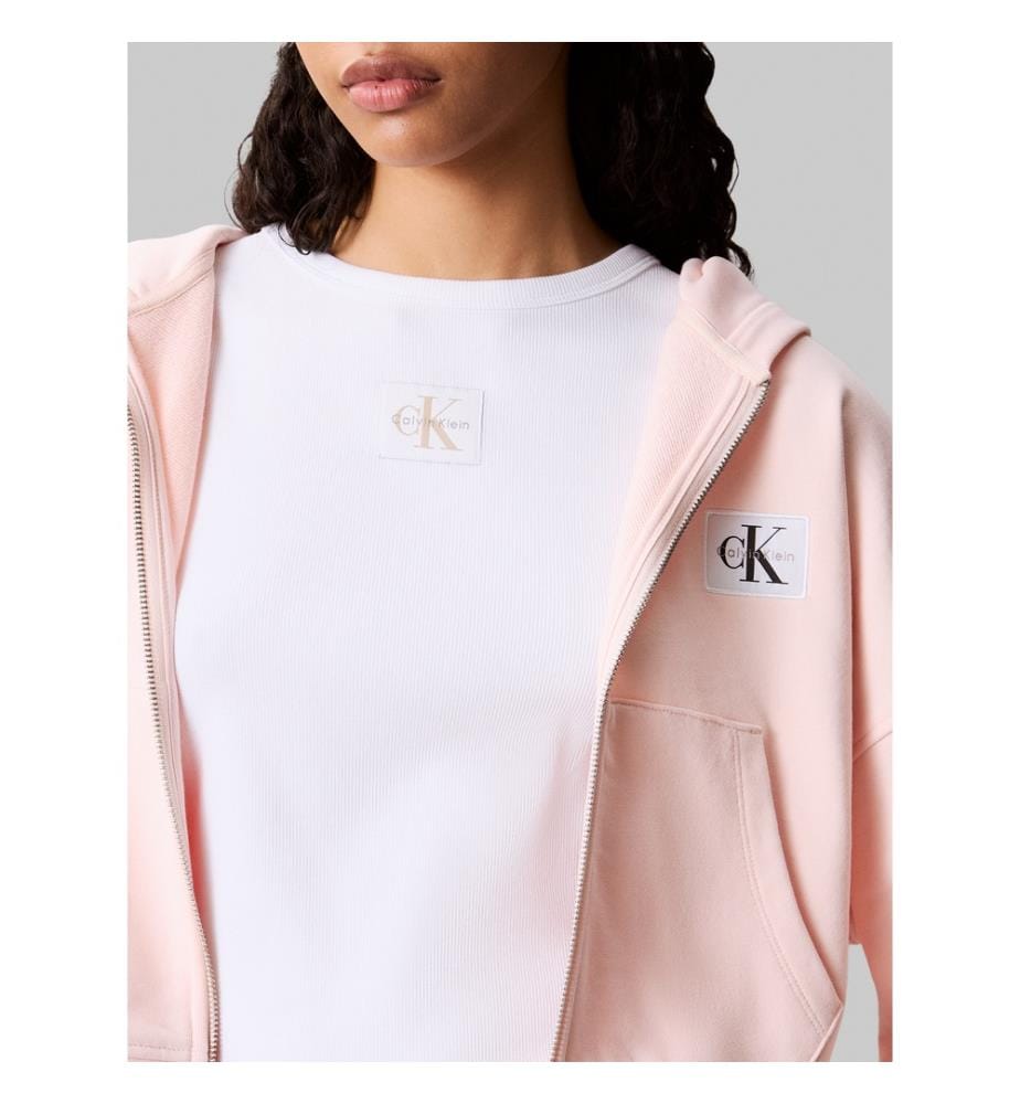 Zip-up hoodie - Light Pink