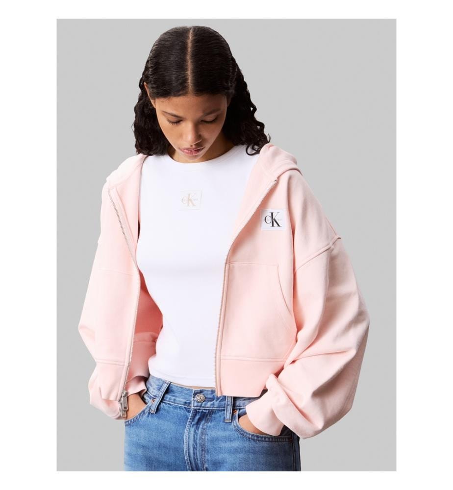 Zip-up hoodie - Light Pink