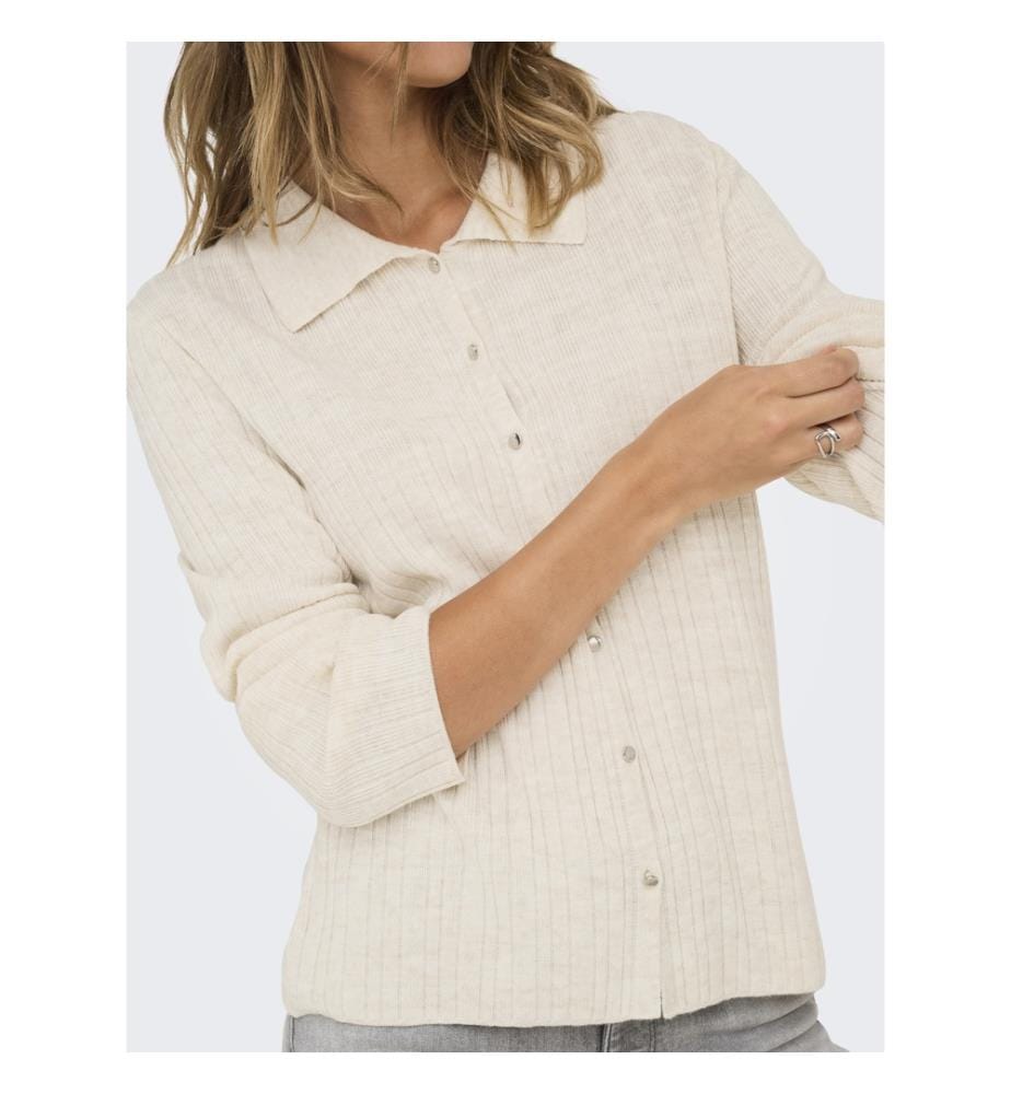Cardigan lavorato a maglia - Misto pomice