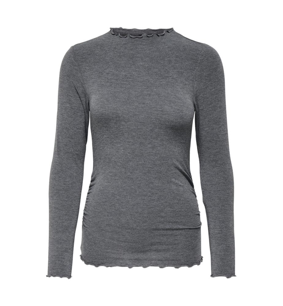 Long-sleeved top - Dark grey blend