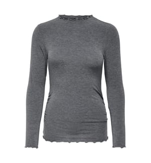 Long-sleeved top - Dark grey blend
