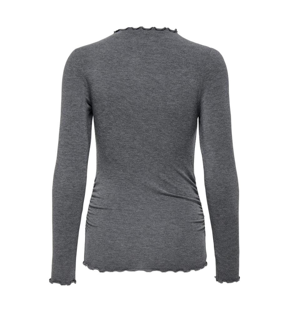 Long-sleeved top - Dark grey blend