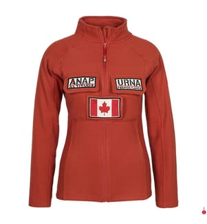 Polar Fleece Jacket Tantouana - Brick-red