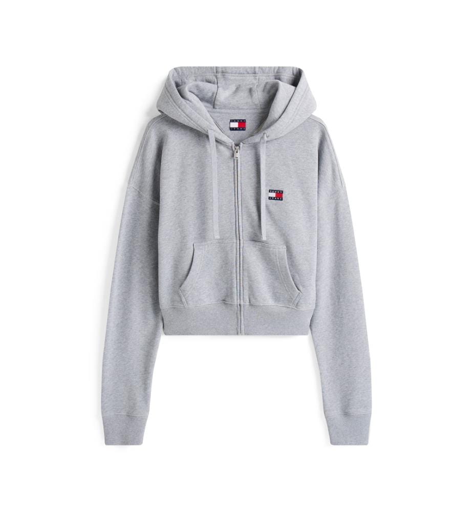 Short zip hoodie - Grey